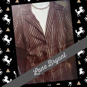 Lane Bryant career jacket short sleeve 14/14 lucky